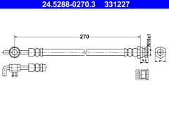 ATE 24.5288-0270.3 — Тормозной шланг