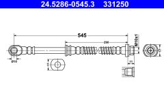 ATE 24.5286-0545.3 — Тормозной шланг