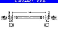 ATE 24.5235-0200.3 — Furtun de frână