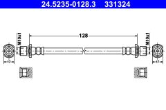 ATE 24.5235-0128.3 — Furtun de frână