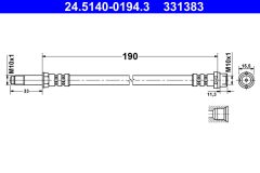 ATE 24.5140-0194.3 — Тормозной шланг