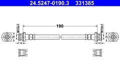 ATE 24.5247-0190.3 — Furtun de frână