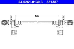 ATE 24.5261-0130.3 — Furtun de frână
