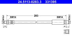 ATE 24.5113-0283.3 — Тормозной шланг