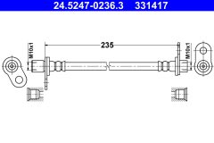 ATE 24.5247-0236.3 — Furtun de frână