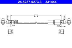 ATE 24.5237-0273.3 — Тормозной шланг