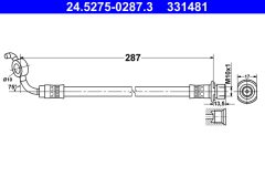 ATE 24.5275-0287.3 — Тормозной шланг