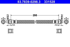 ATE 83.7839-0298.3 — Тормозной шланг