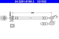 ATE 24.5281-0199.3 — Furtun de frână