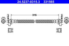 ATE 24.5237-0315.3 — Тормозной шланг