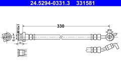 ATE 24.5294-0331.3 — Furtun de frână
