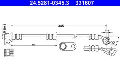 ATE 24.5281-0345.3 — Тормозной шланг