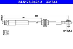 ATE 24.5176-0425.3 — Тормозной шланг