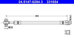 ATE 24.5147-0294.3 — Тормозной шланг