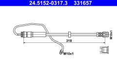 ATE 24.5152-0317.3 — Тормозной шланг