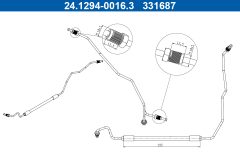 ATE 24.1294-0016.3 — Furtun de frână