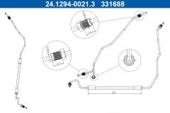 ATE 24.1294-0021.3 — Furtun de frână