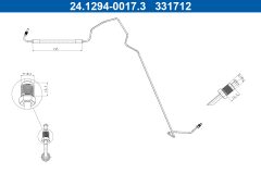 ATE 24.1294-0017.3 — Furtun de frână
