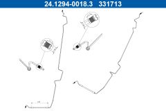 ATE 24.1294-0018.3 — Furtun de frână