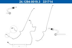 ATE 24.1294-0019.3 — Furtun de frână