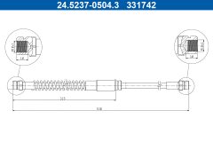 ATE 24.5237-0504.3 — Тормозной шланг