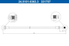 ATE 24.5101-0363.3 — Тормозной шланг