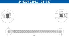 ATE 24.5204-0296.3 — Тормозной шланг