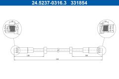 ATE 24.5237-0316.3 — Тормозной шланг