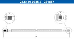 ATE 24.5140-0385.3 — Тормозной шланг
