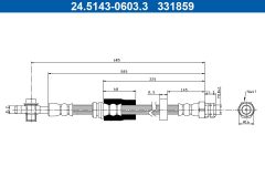 ATE 24.5143-0603.3 — Тормозной шланг