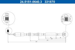 ATE 24.5151-0640.3 — Тормозной шланг