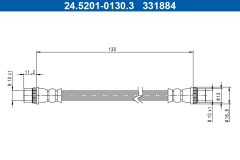 ATE 24.5201-0130.3 — Тормозной шланг
