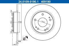 ATE 24.0109-0190.1 — Тормозной диск