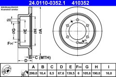 ATE 24.0110-0352.1 — Тормозной диск