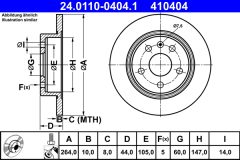 ATE 24.0110-0404.1 — Тормозной диск