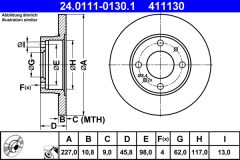 ATE 24.0111-0130.1 — Тормозной диск