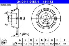 ATE 24.0111-0153.1 — Тормозной диск