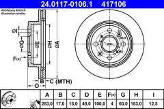ATE 24.0117-0106.1 — Тормозной диск