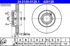 ATE 24.0120-0128.1 — Тормозной диск