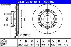 ATE 24.0120-0157.1 — Тормозной диск