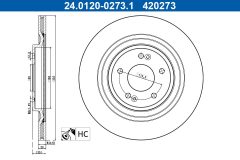 ATE 24.0120-0273.1 — Тормозной диск