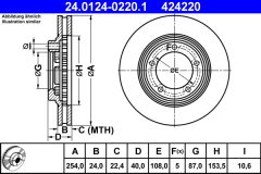 ATE 24.0124-0220.1 — Тормозной диск