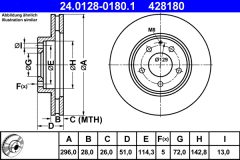 ATE 24.0128-0180.1 — Тормозной диск