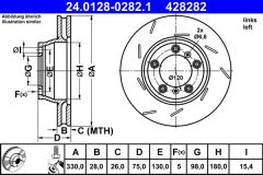 ATE 24.0128-0282.1 — Тормозной диск