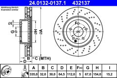 ATE 24.0132-0137.1 — Тормозной диск