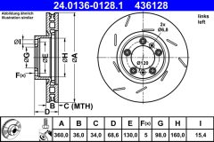 ATE 24.0136-0128.1 — Тормозной диск