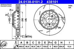 ATE 24.0138-0101.2 — Тормозной диск