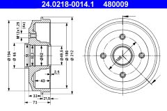 ATE 24.0218-0014.1 — Tambur de frână