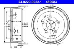 ATE 24.0220-0022.1 — Tambur de frână