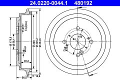 ATE 24.0220-0044.1 — Тормозной барабан